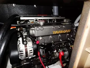 Yanmar engine in 2020 Beneteau Oceanis 46.1 sailboat, detailed view.