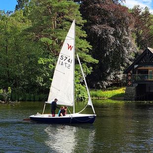 Wayfarer cruising dinghy with new road trailer