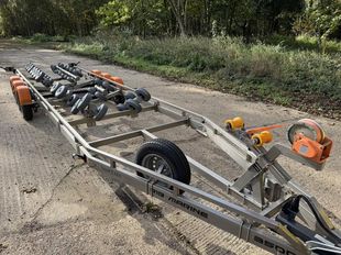 Vanclaes Gyro 3500 stainless steel boat trailer