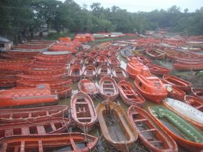 Old Unused Lifeboat