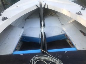Sleeping platform under foredeck