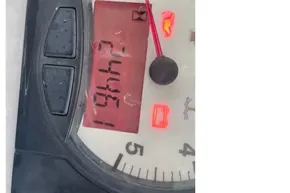 Close-up of Leopard 40 gauge display with red warning lights, 2020 model.