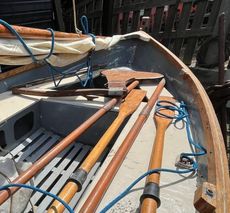 15ft GRP Double ender Skerry, Gaff, sail, row motor. 