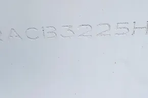 Engraved serial number on 2022 Leopard 45 boat hull.