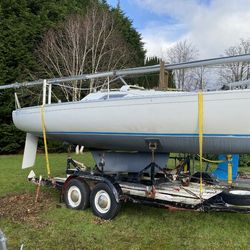 BeneteauFirst Class 8 cradle  4whl.trailer  6hpTohatsu  Scotland