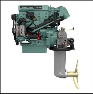 NEW Volvo Penta D2-75 75hp Marine Diesel Engine & Saildrive Package