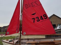 12ft GRP Wood Sailing Dinghy