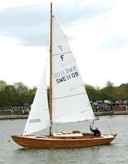 Nordic Folkboat 25ft Clinker wooden.