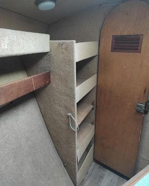 front cabin shelves