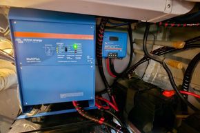 Electrical system with Victron Energy components in a 1921 Classic Dutch Barge.