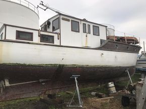 This is how she's sitting now ready for epoxy sheathing