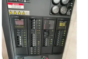 Electrical control panel of a 2020 Leopard 50 yacht with gauges and switches.