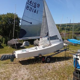 Steve Parker FRP GP14 sail number 14159