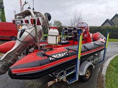 Ribcraft 6m PRO RIB with trailer and out