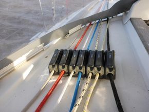 Lines led aft