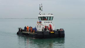 15 Meter Workboat with deck crane and large deck capacity