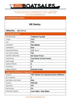 Destiny Boat Details Form 1 
