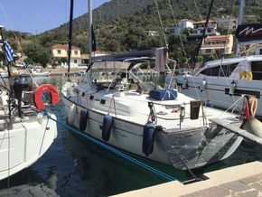 Stern moored