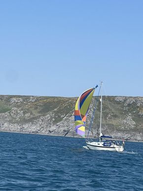 Cruising en route from Yealm