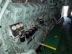 Mitsubishi S16R MPTK very low hours marine engine