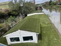 Thames barge house boat conversion fully insulated