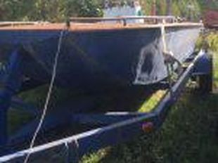 1995 17′ x 6.5′ x 1′ Steel Flat Bottom Jet Propelled Work Boat