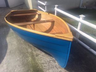 Brand new. 7’6” wooden dinghy.