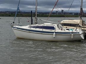 Lizina on her mooring March 2026