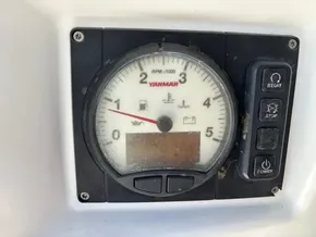 Yanmar engine control panel on a 2019 Jeanneau Sun Odyssey 440 sailboat.