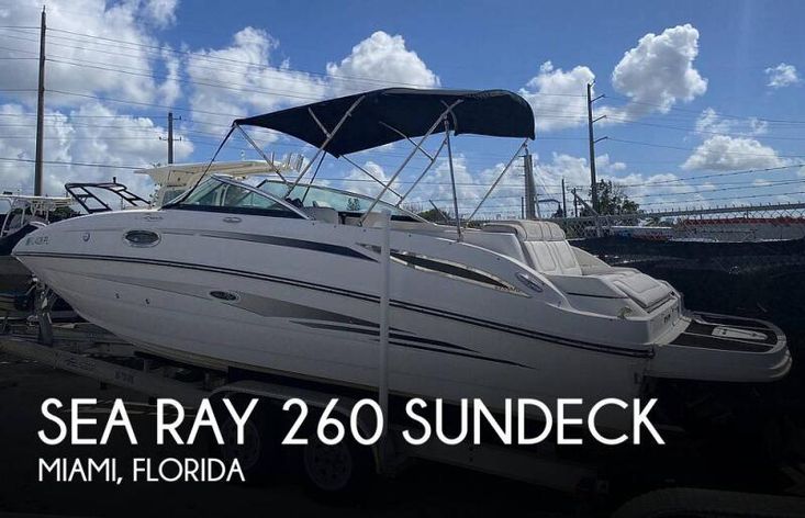 2012 Sea Ray 260 sundeck