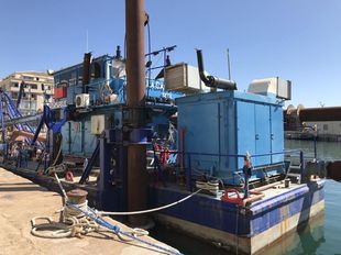 French Stationary Cutter Suction Dredger