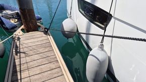 Fountaine Pajot Astrea 42 Upgraded for Off-grid cruising - Hull Close Up