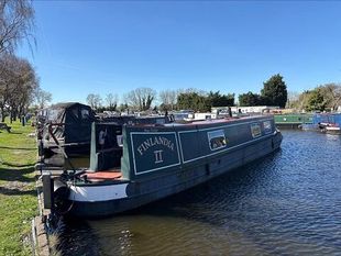 46ft Semi Traditional Stern Narrowboat. By Les Allen & Sons in 1987