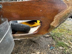 Transom / planking unglued 