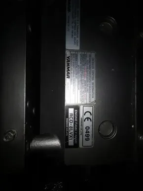 Yanmar engine label on 2017 Leopard 51 Powercat.