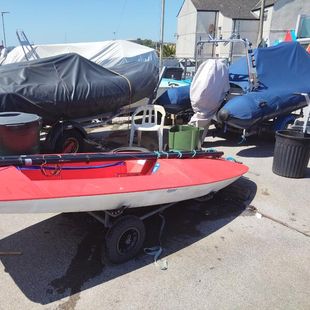 Topper dinghy sailing boat
