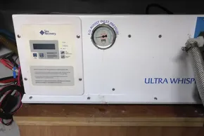 Sea Recovery Ultra Whisper watermaker control panel on 2017 Lagoon 42 yacht.