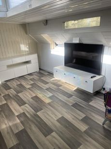 Thames barge house boat conversion fully insulated