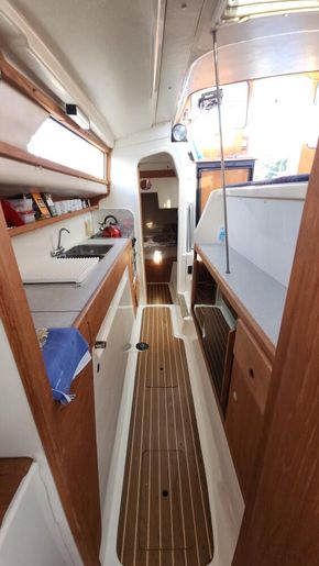 Galley looking aft