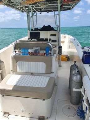 View from stern forward