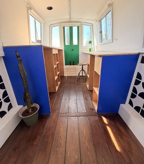 Wardrobe and office area