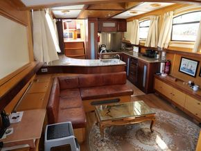 Aqualine Replica Dutch Barge Voyager 60  - Looking Aft