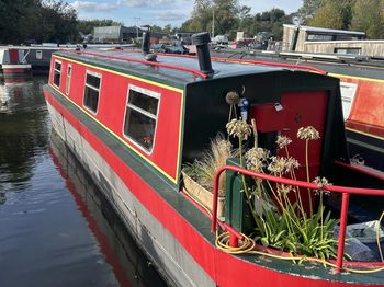 Narrowboat on Hackney Mooring.