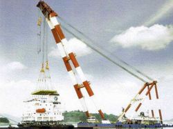 1000t Sheeleg Floating Crane Barge