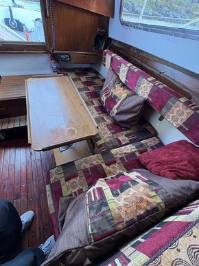 Cabin with table up