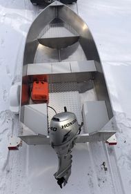 New 15′ x 68″ Aluminum Work/Fishing Tiller Boat