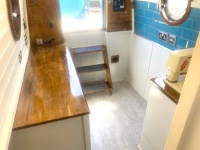 The spacious rear cabin is a multi use space