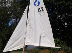 A classic early Wanderer dinghy,