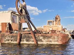 Excavator Barge