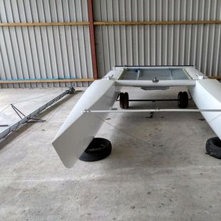 Catamaran sailing dinghy